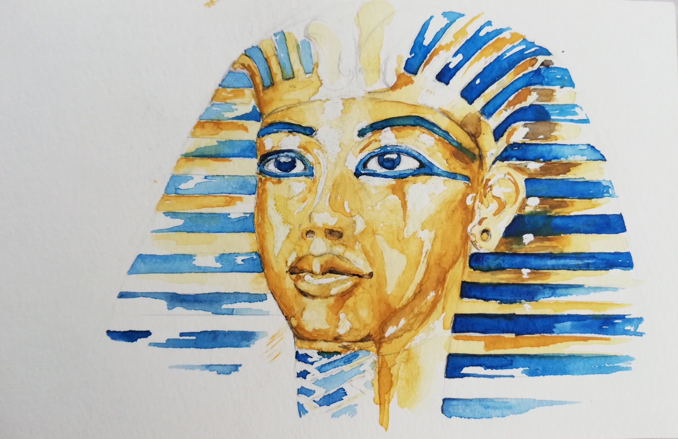 Skizzen und Aquarelle von einer Reise nach Aegypten 2019, festgegehalten in einem Reisetagebuch